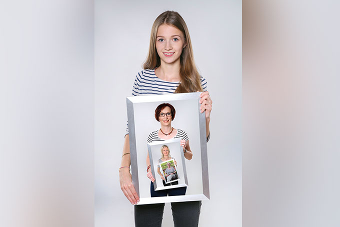 Familienfoto Endlosmontage Bilderrahmen